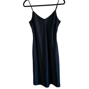 Sexy silky black dress